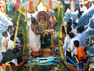 Mangalore Today Latest Main News Of Mangalore Udupi Page Immersion Of Goddess Sharada Idol